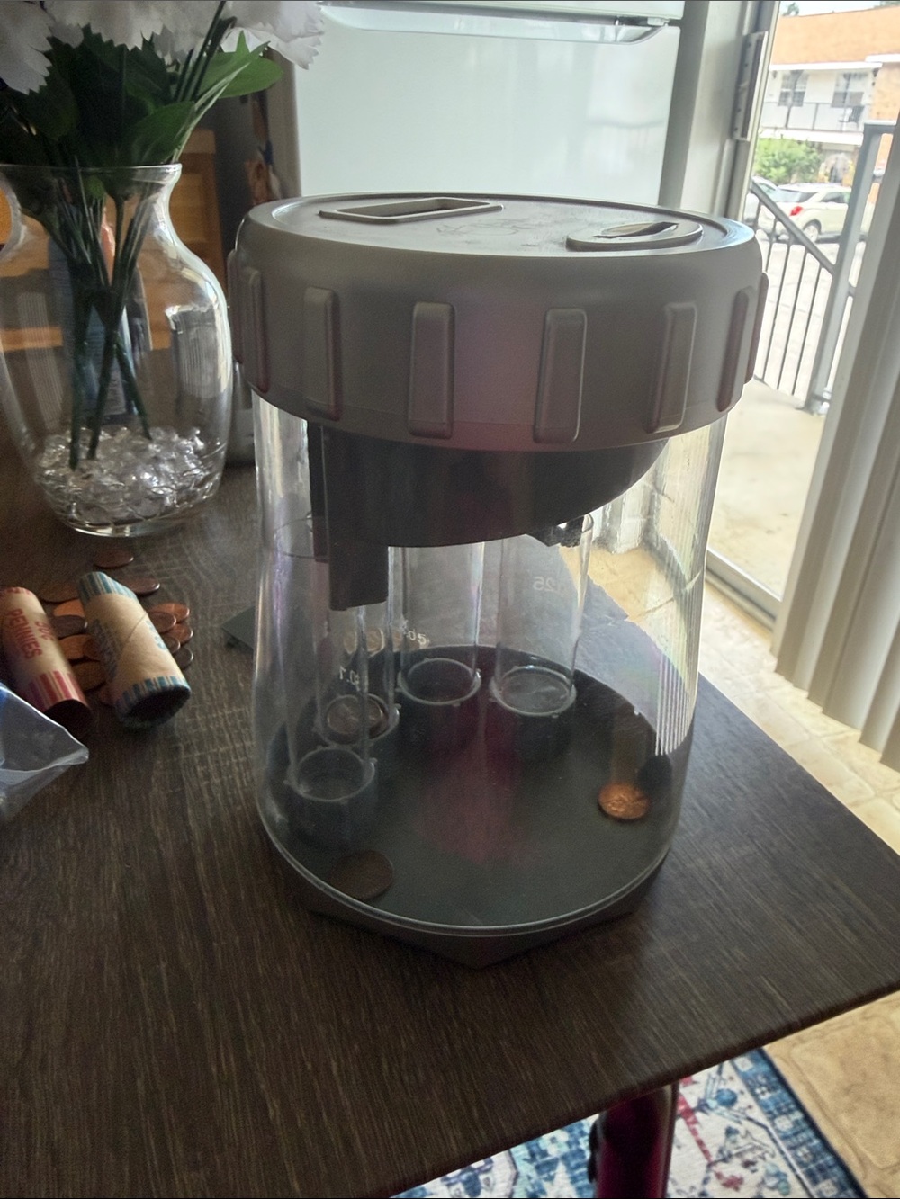 Automatic Coin Sorter Jar - Gray